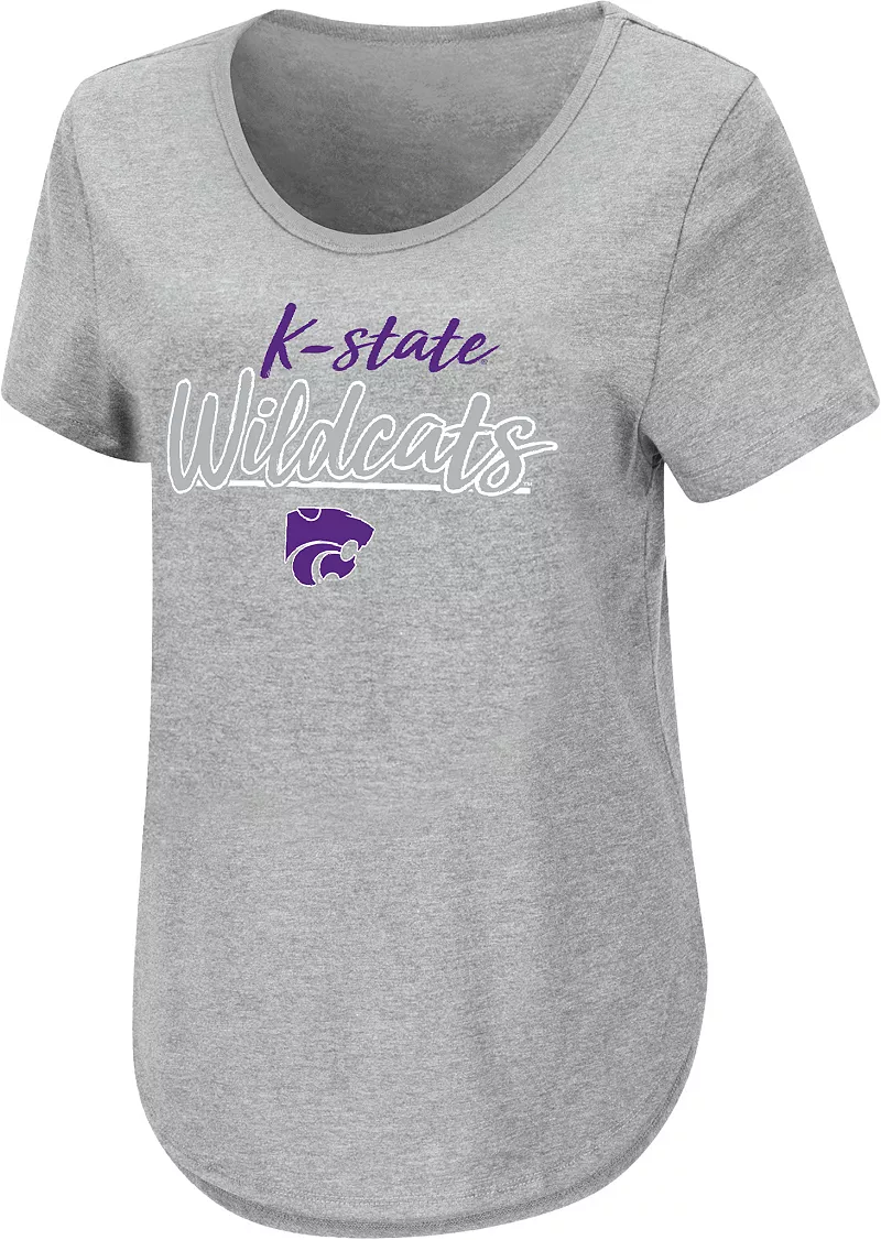 

Женская серая промо-футболка Colosseum Kansas State Wildcats