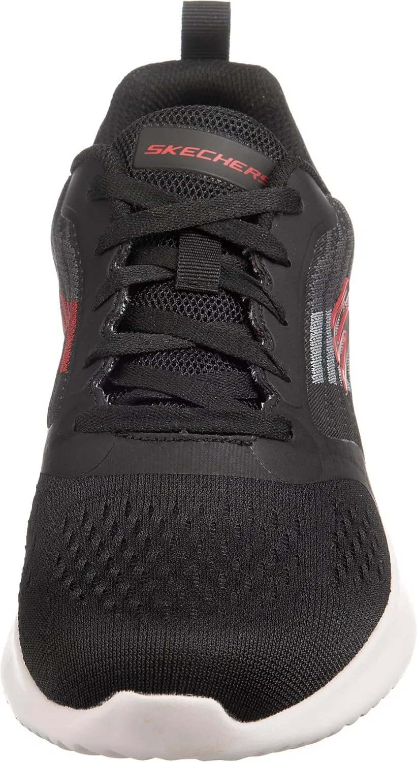 Мужские кроссовки Skechers Bounder Verkona, 2-Black White Grey Red — фото 3