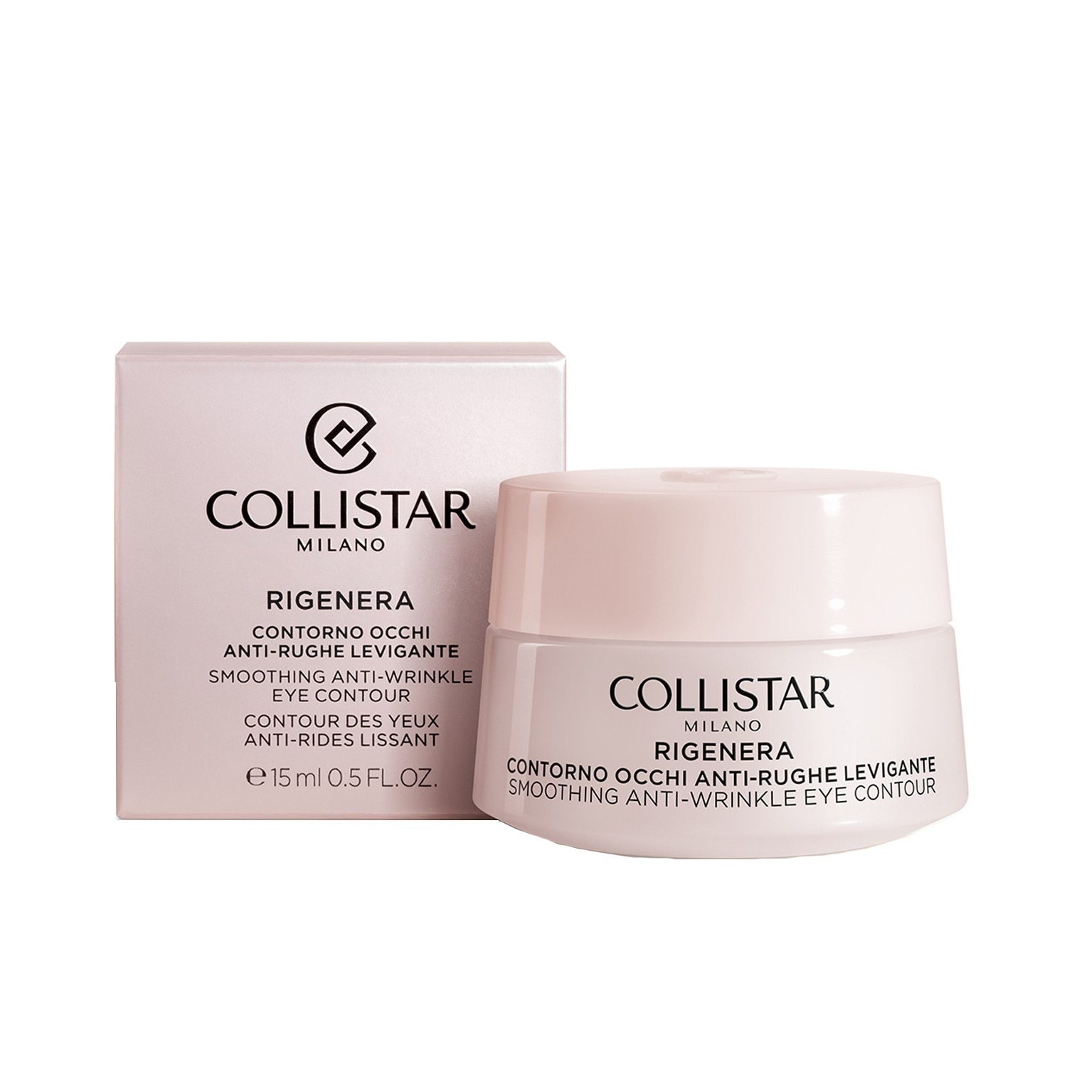 Крем для лица rigenera smoothing anti-wrinkle eye contour Collistar, объем 15 мл — фото 2