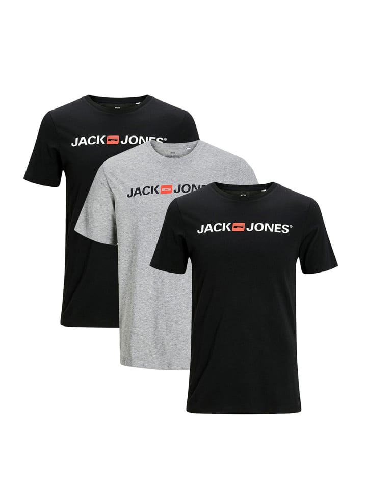

Футболка Jack & Jones, цвет schwarz/grau