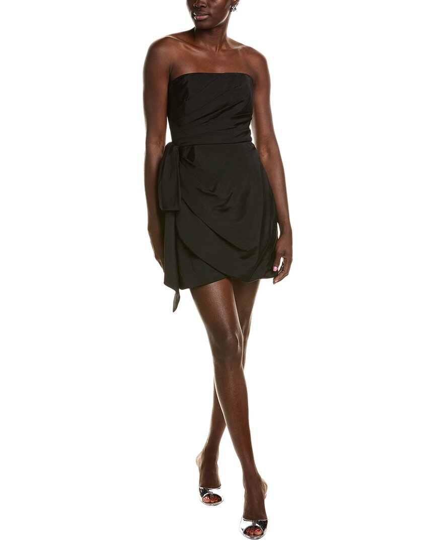 

Мини-платье ML Monique Lhuillier Faille, черный