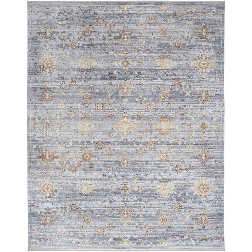 

Nourison Timeless Classics Винтажный персидский ковер для дома RugMarketPlace, цвет Blue Ivory