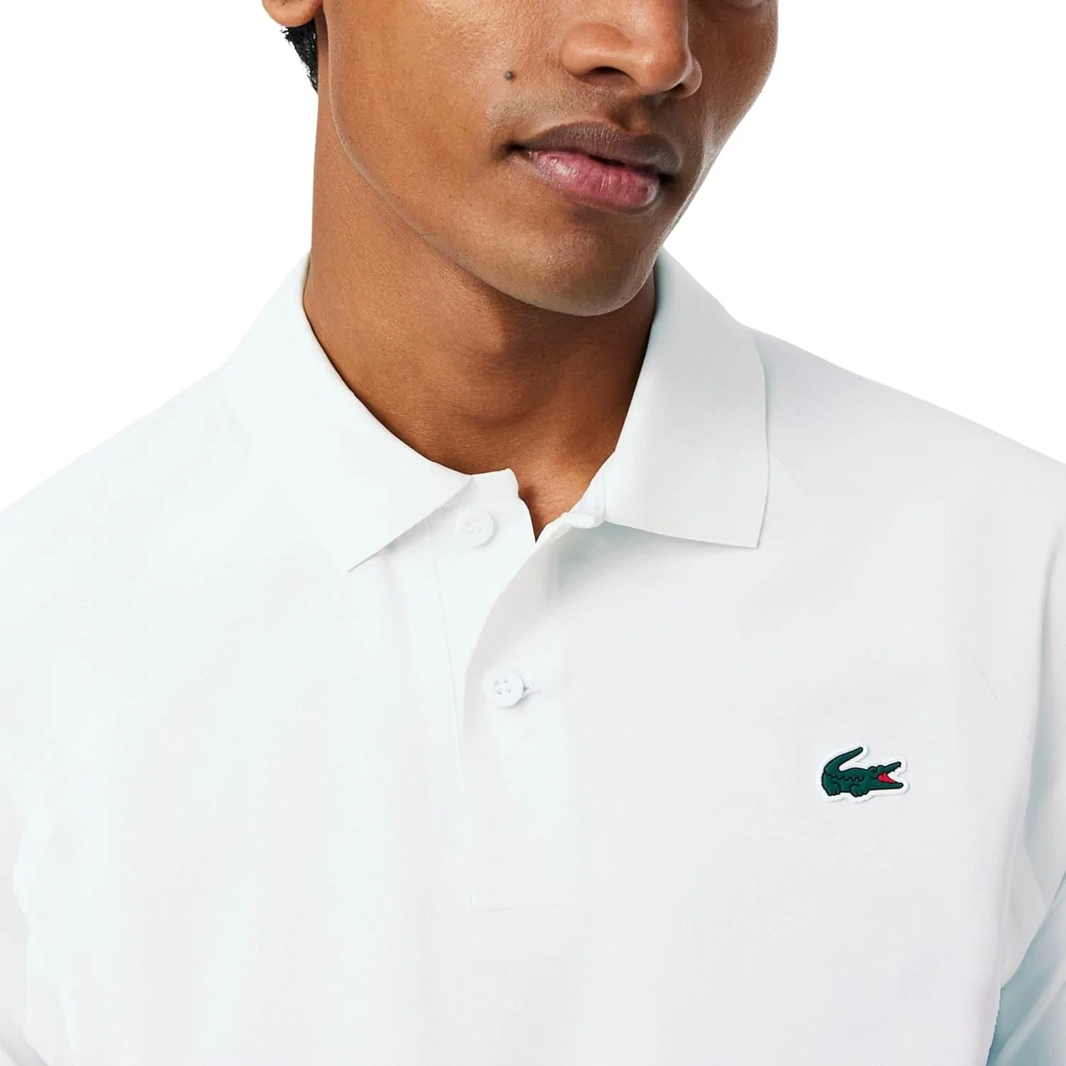 Поло Lacoste Tennis X Novak Djokovic on Court, белый