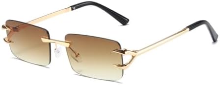 

Солнцезащитные очки прямоугольной оправы для женщин, ретро-стиль, прозрачные очки с эффектом океанического градиента для мужчин, солнцезащитные очки UV400 MTZJH, Tea Gradient