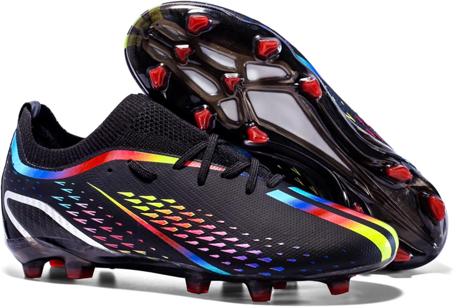 

Мужские футбольные кроссовки Asifn для мальчиков, пятичленные, для улицы и зала, с шипами, для легкоатлетики, софтбола и регби, черный