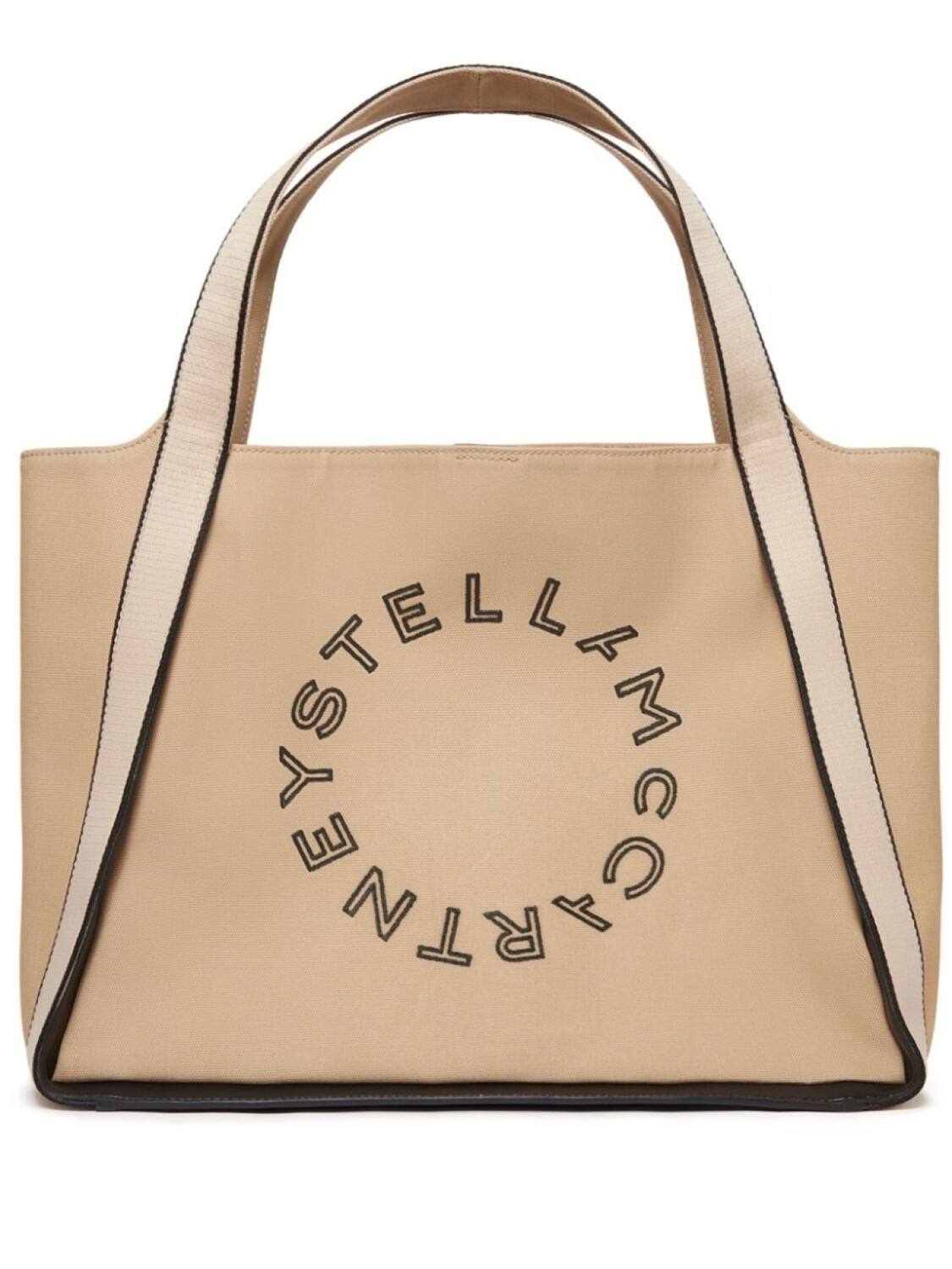 

Stella McCartney сумка-тоут с вышитым логотипом, нейтральный цвет