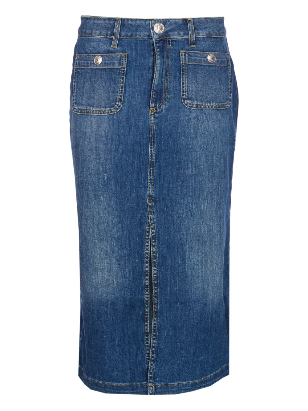 

Юбка с разрезом спереди Liu Jo, синий