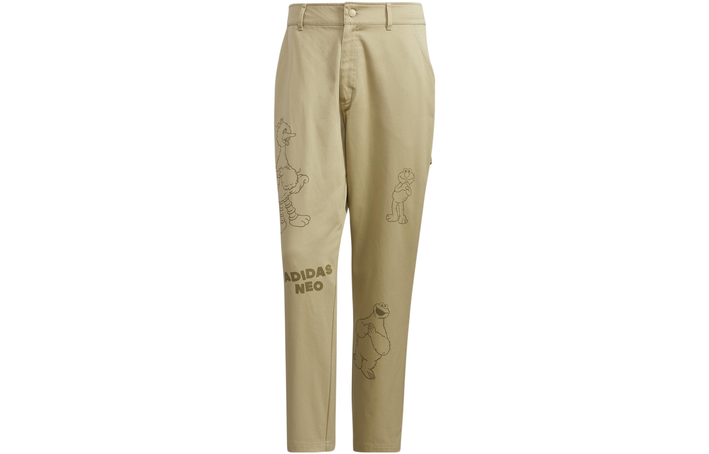 

Adidas Neo Брюки x SESAME STREET/ Sesame Street Co-branded Collection Sports Pants Men's Brown