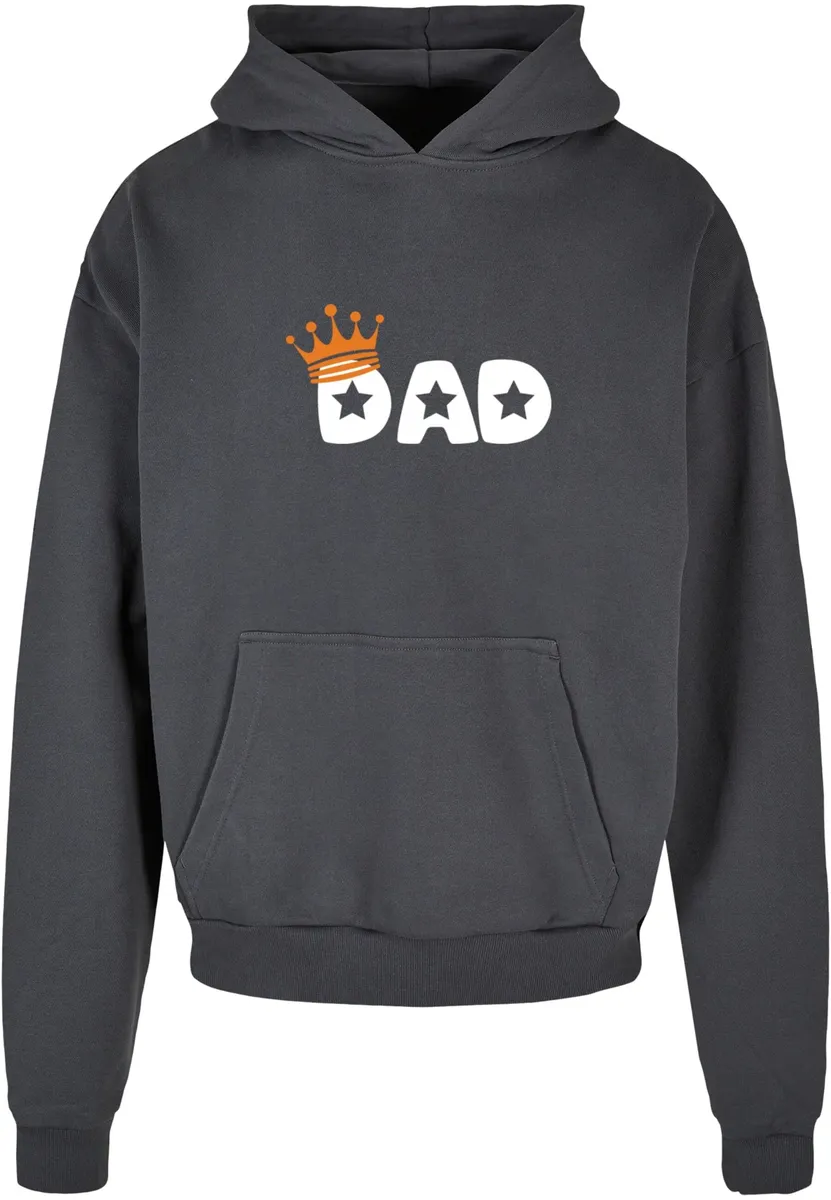 

Толстовка с капюшоном Merchcode " Merchcode Men's Fathers Day - King Dad Ultra Heavy Hoody", серый