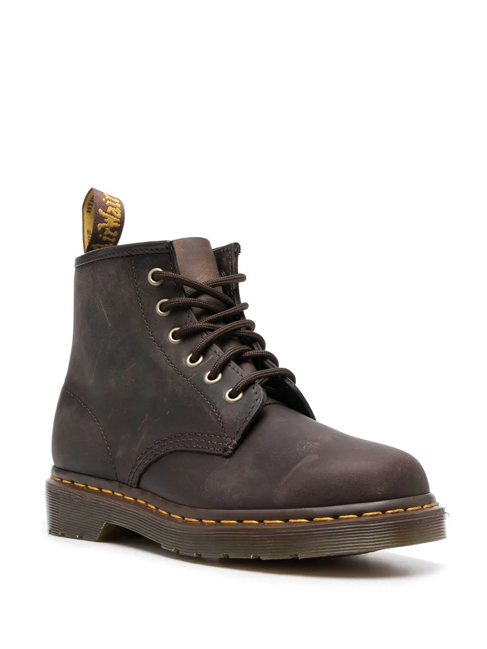 Ботинки Dr. Martens 1460 на шнуровке, коричневый — фото 2