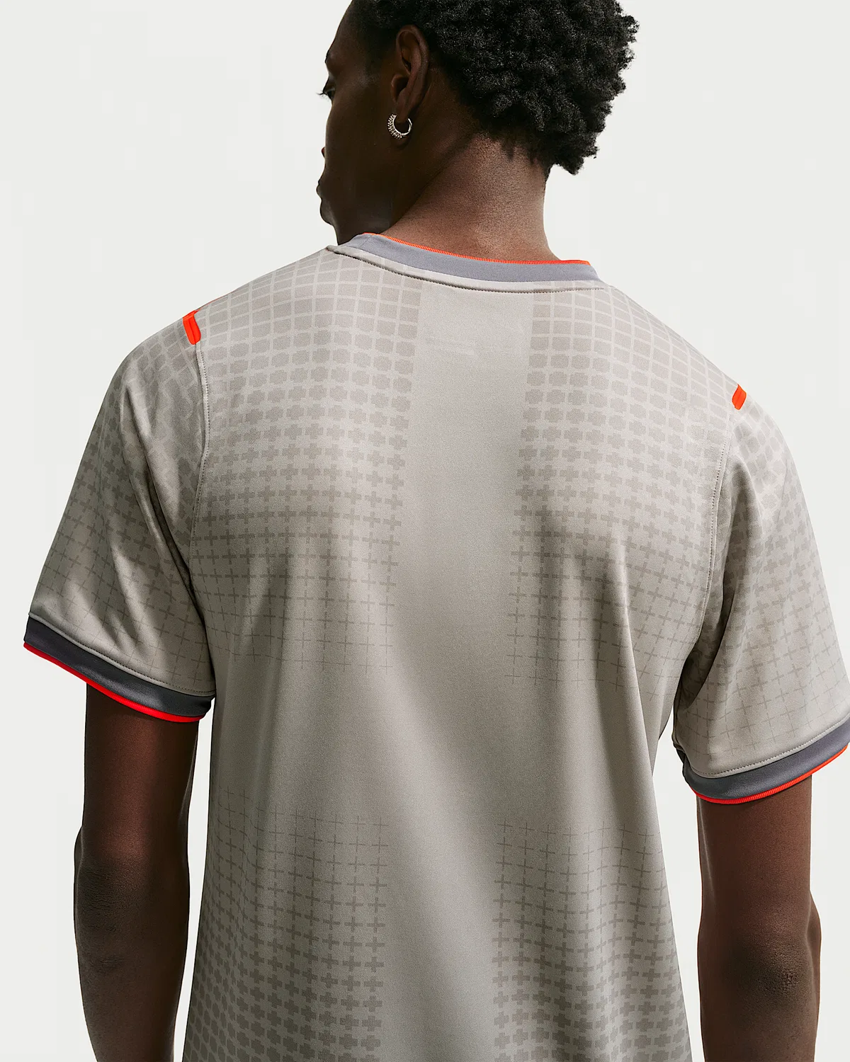 Мужская футболка Academy Pro с коротким рукавом Англия x Palace, Pewter Grey/Bright Crimson/Bright Crimson — фото 2