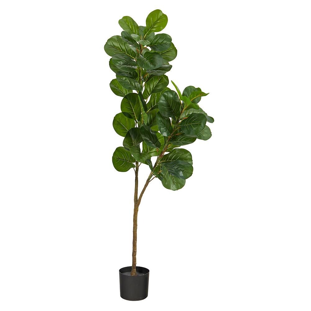 

почти естественный 5,5 футов. Искусственное дерево Fiddle Leaf Fig Nearly Natural, зеленый