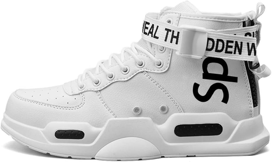 

Мужские модные кроссовки Ahico, высокие кеды для ходьбы, спортивная и повседневная обувь, стильная обувь для мужчин, белый