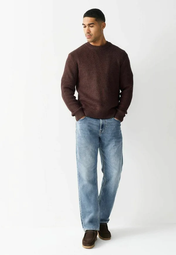 Джинсы прямого кроя из эластичной ткани стандартного размера Next, Blue Denim — фото 2