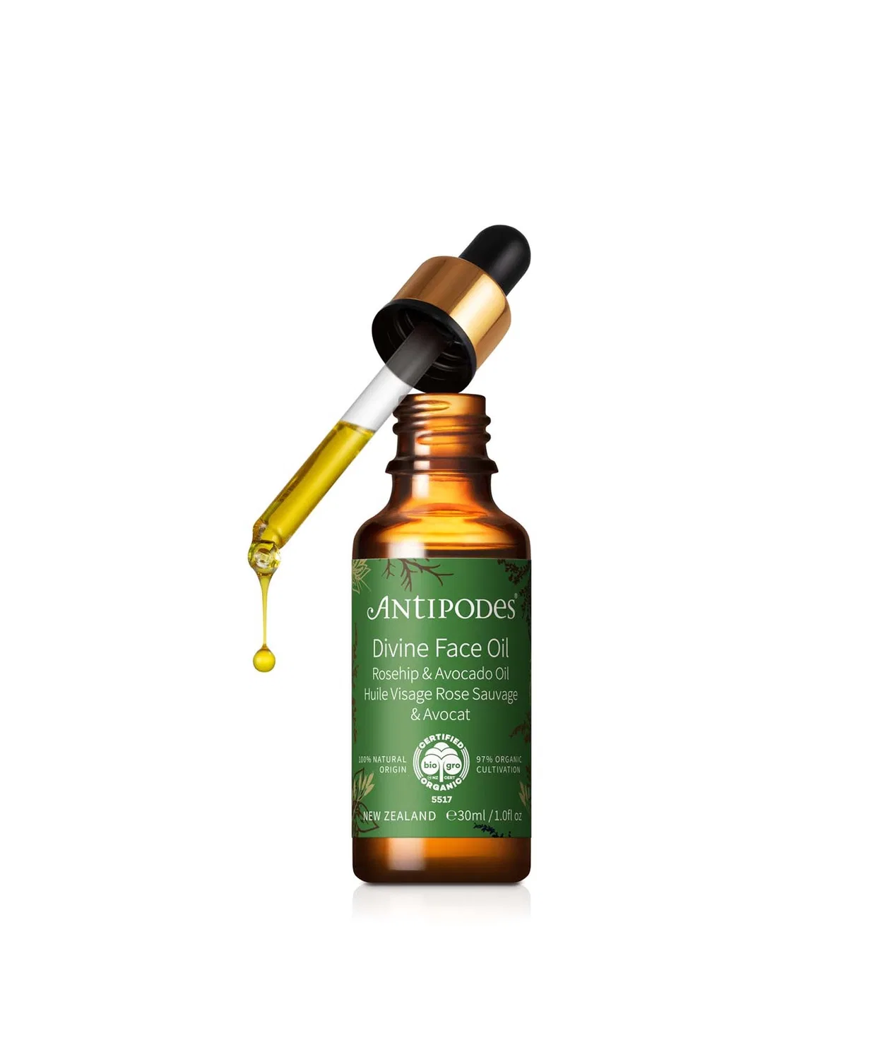 Масло для лица Divine Avocado & Rosehip, 30 мл