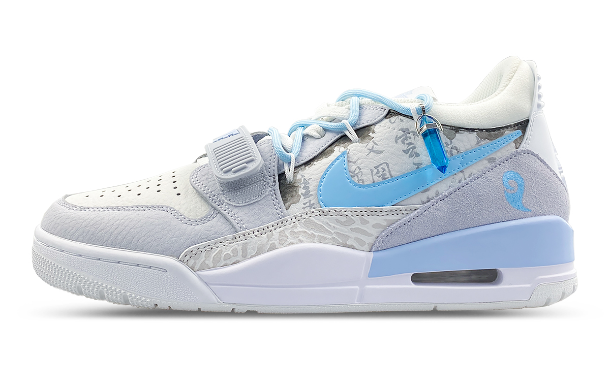 

Jordan Баскетбольные кроссовки Legacy 312 Low Top Vintage, мужские, сине-белые