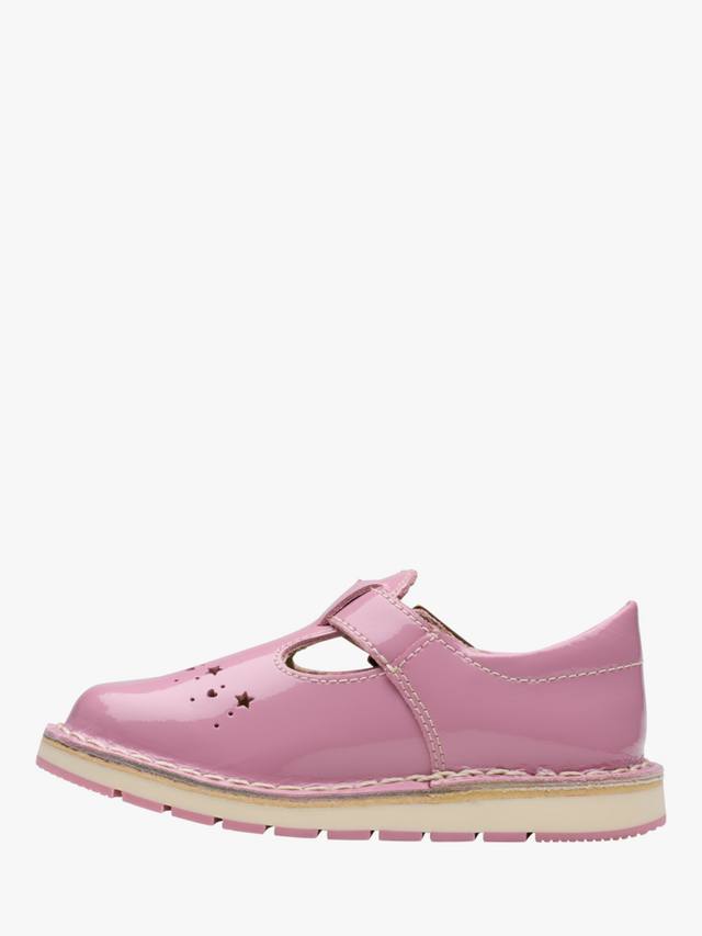 Детские кроссовки Clarks Joyful Skip T-Bar, для малышей, Pink Patent — фото 2