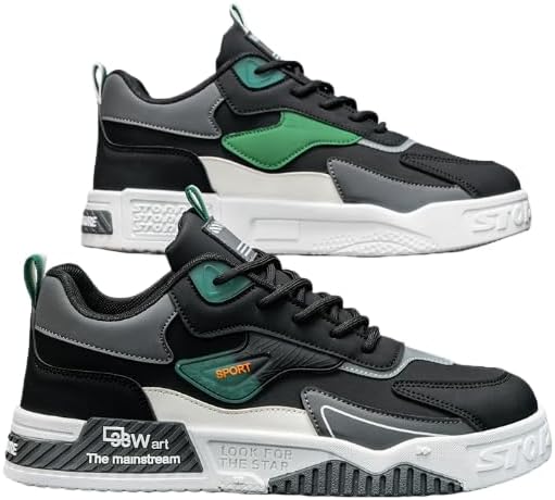 

Мужские кроссовки в уличном стиле для скейтборда, удобные нескользящие повседневные спортивные обувь из ткани для ежедневной носки и повседневной активности Hhhchpm, черный