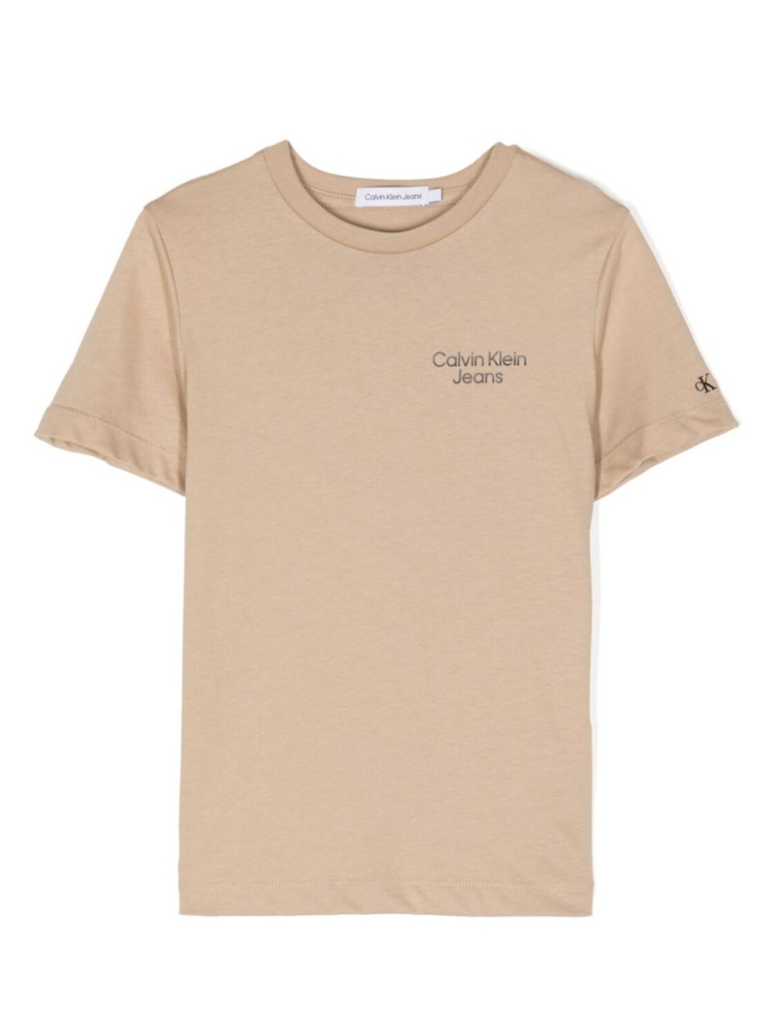 

Футболка с логотипом Calvin Klein Kids, коричневый