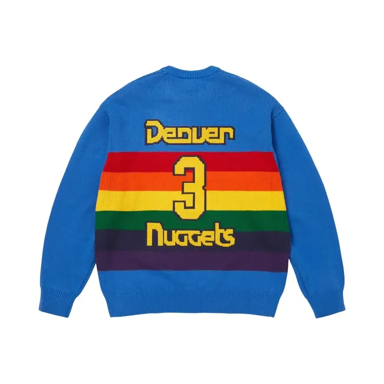 Свитер Supreme x Mitchell & Ness Teams, синий — фото 2