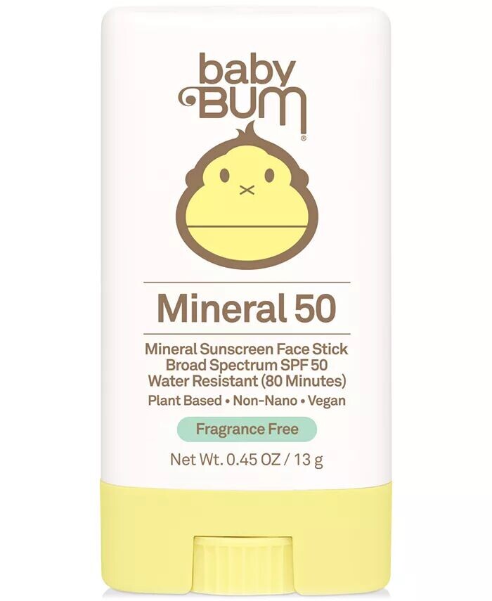 

Минеральный солнцезащитный крем для лица Baby Bum SPF 50, 0,45 унции Sun Bum