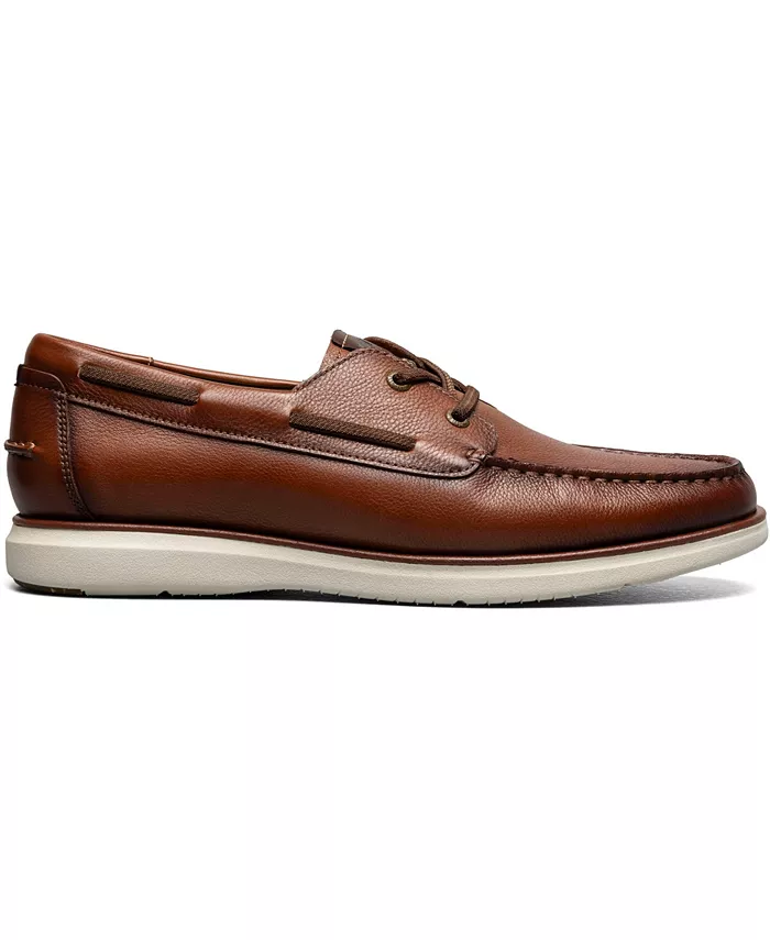Мужские лодочные туфли Tropics Moc Toe с эластичными шнурками Florsheim, коричневый — фото 3