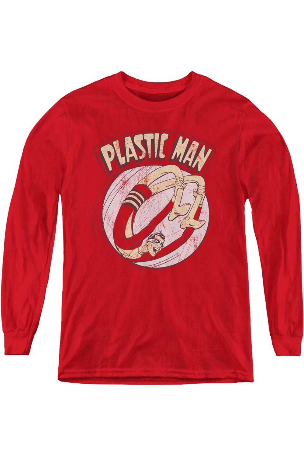 

DC Comics Футболка с длинным рукавом для молодежи Bounce Youth Gildan, красный