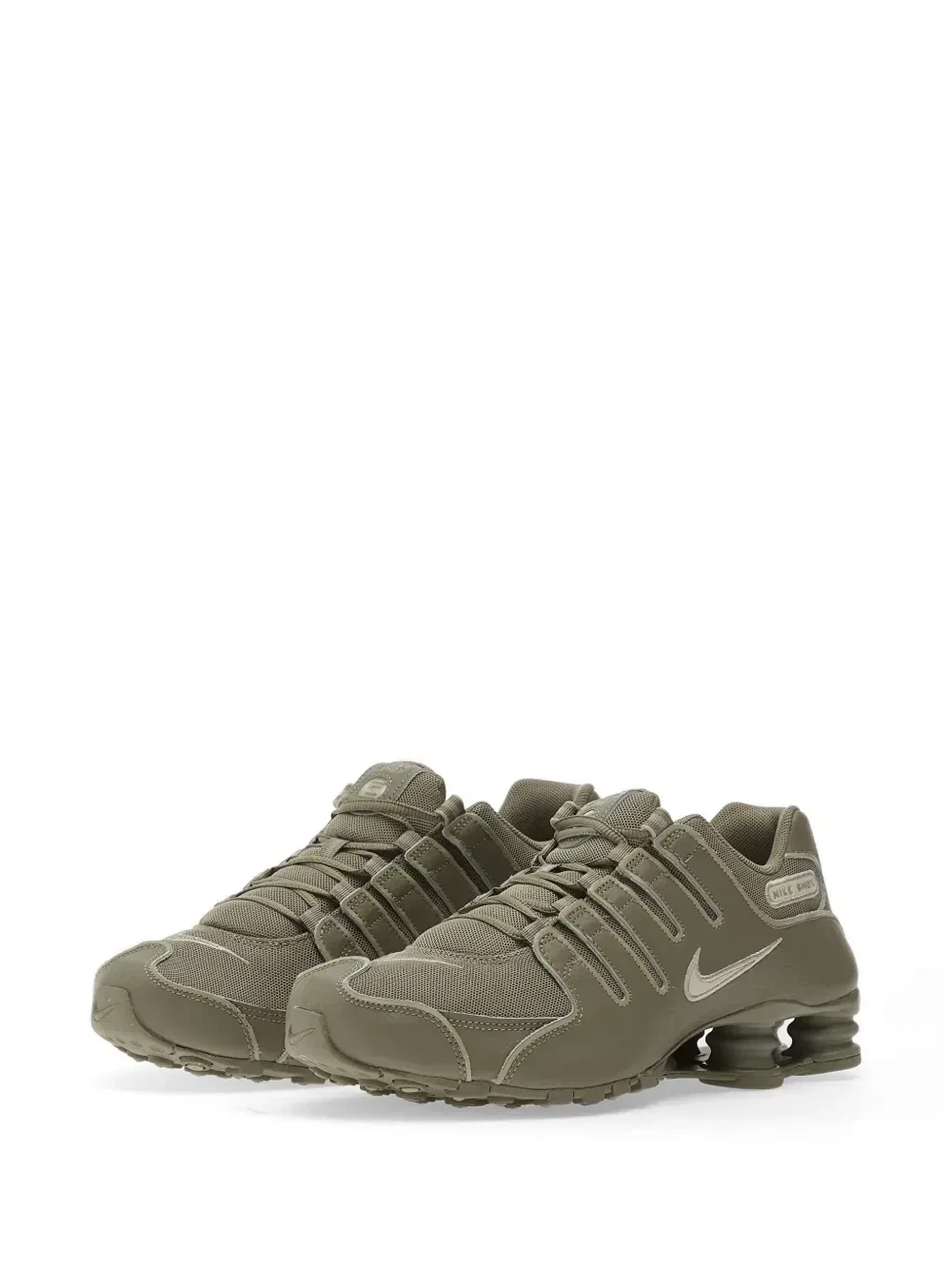 Кроссовки Shox NZ Nike, зеленый — фото 2