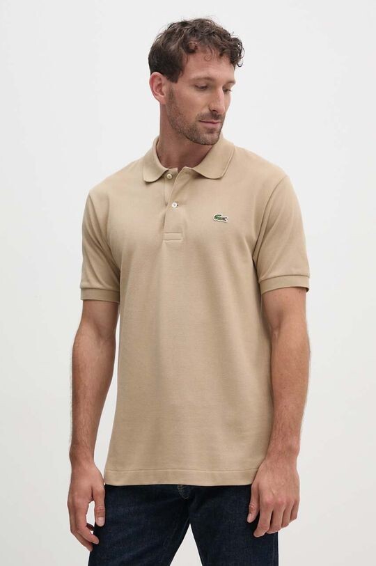 

Хлопковая футболка-поло Polo Classic Fit L1212 02S Lacoste, коричневый
