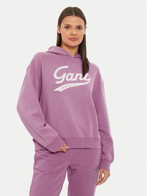 

Толстовка свободного кроя Gant, розовый