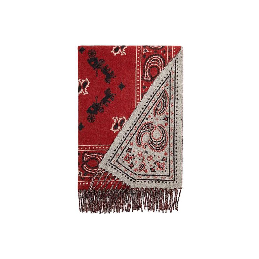 

COACH Вязаный шарф унисекс, Red