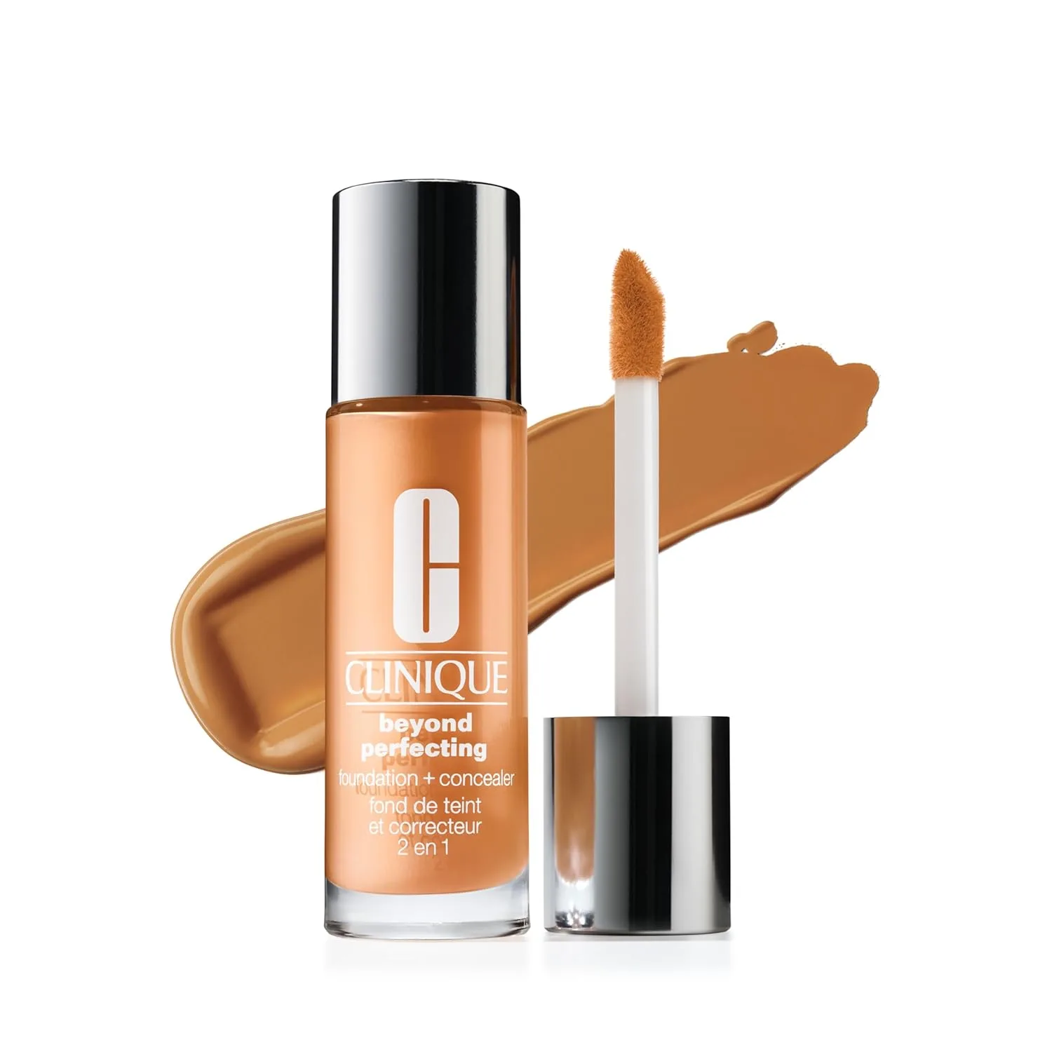 Жидкая тональная основа и консилер Clinique Beyond Perfecting Lightweight для сухой, комбинированной и жирной кожи | Полное покрытие + естественный матовый финиш, BA Ginger WN 112 - medium, warm-neutral undertones