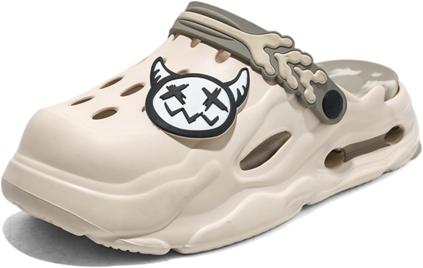 

Мужские летние сандалии и шлепанцы на EVA с уникальным дизайном, легкие и комфортные, идеальны для использования дома, на улице и на пляже Khwfjas, хаки