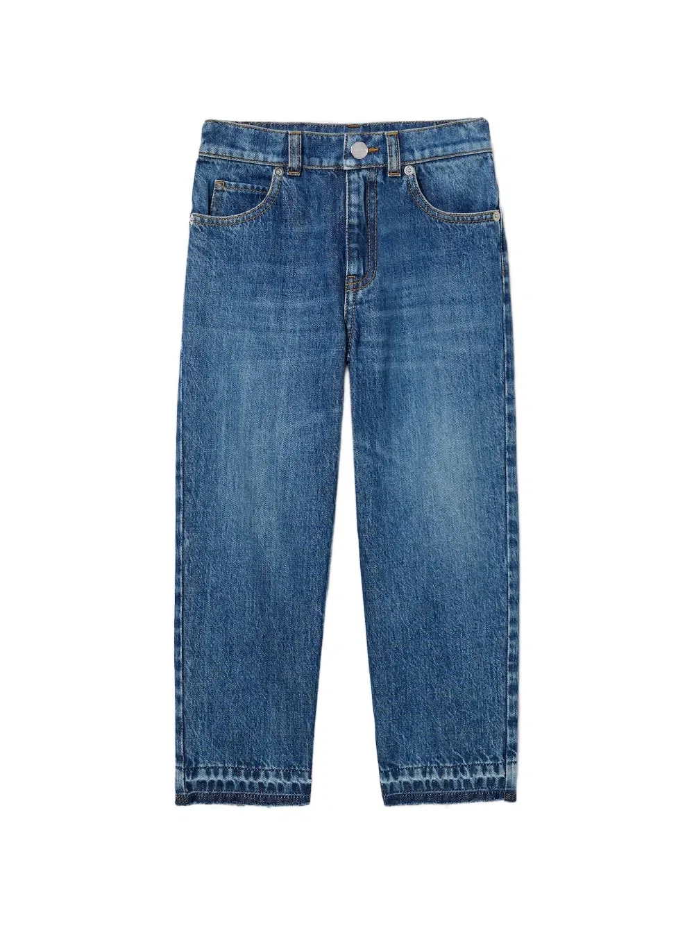 Выбеленные джинсы Gucci Kids, синий