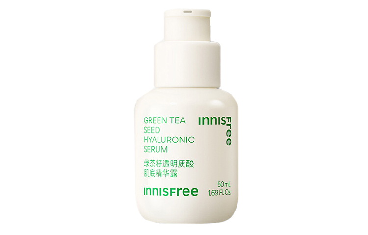Innisfree Сыворотка для кожи YUESHIFENGYIN Green Tea Seed Hyaluronic Acid успокаивающая, увлажняющая и восстанавливающая 50мл/80мл/50мл*2 — фото 2