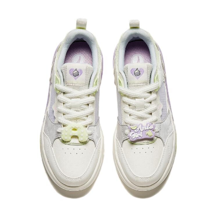 Детские кроссовки для скейтбординга GS Low-top Белый/Серый/Зеленый Anta Kids, белый/серый/зеленый — фото 3