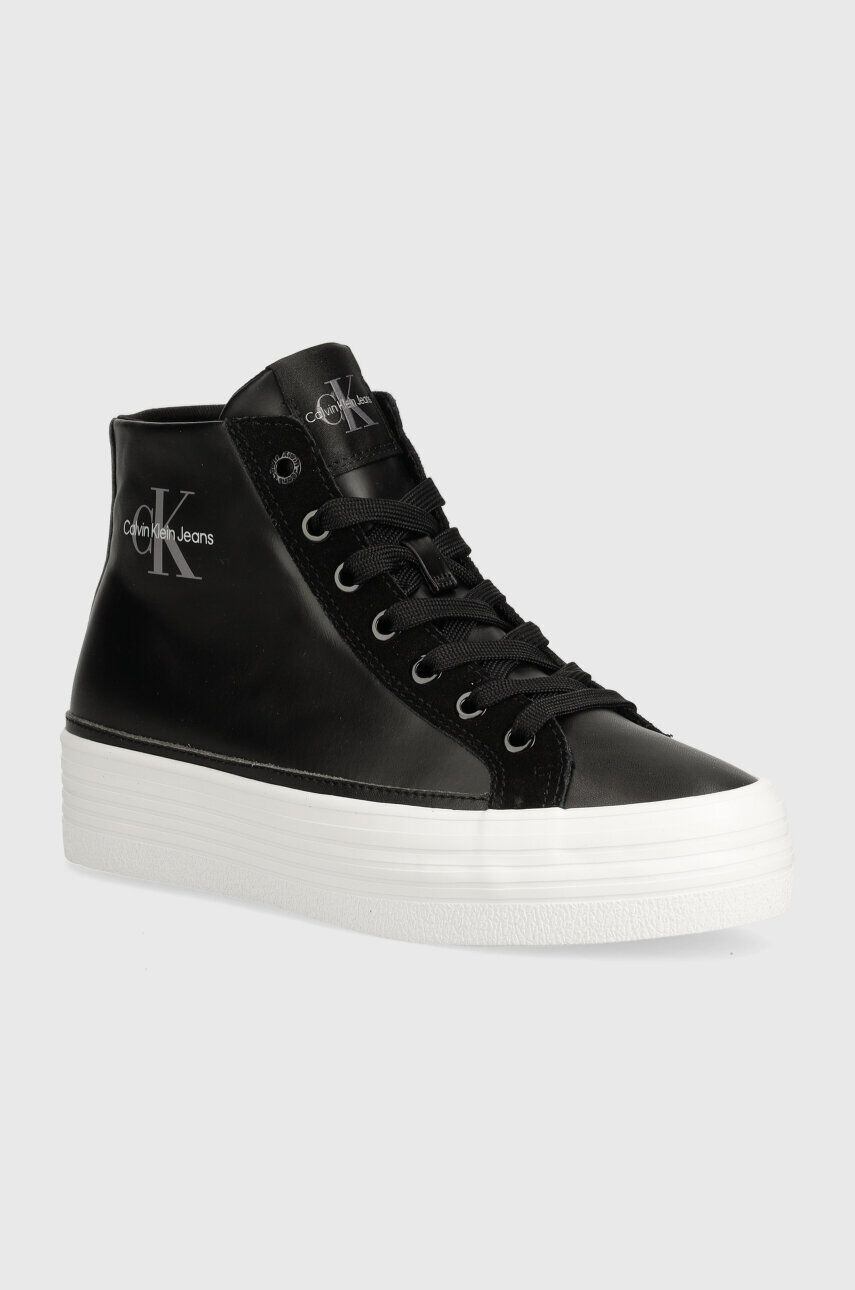 

Кроссовки Calvin Klein Jeans BOLD VULC FLATF MID MIX ML MTR, черный