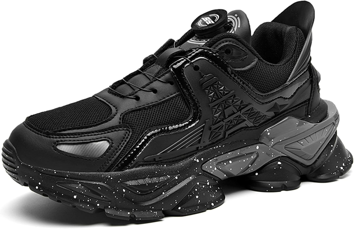 

Стильные черные массивные спортивные кроссовки - мода встречает функциональность Pilluren