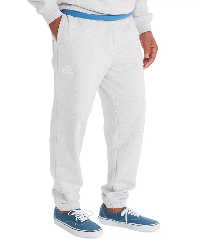 

Мужские утепленные брюки-джоггеры Peaks Logo Midweight Fleece Marmot, серый