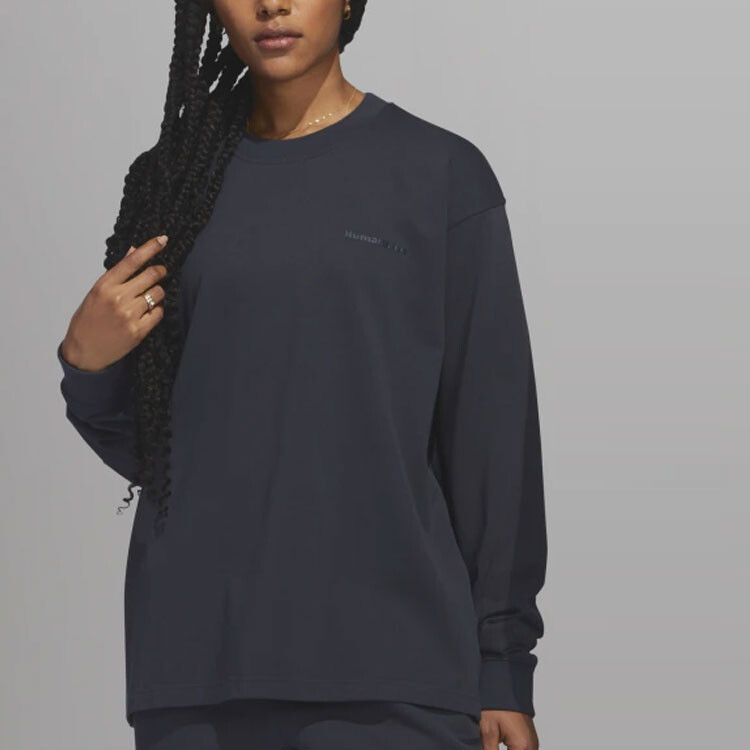 Футболка Фаррелла Уильямса унисекс темно-серая Adidas Originals, темно-серый — фото 4