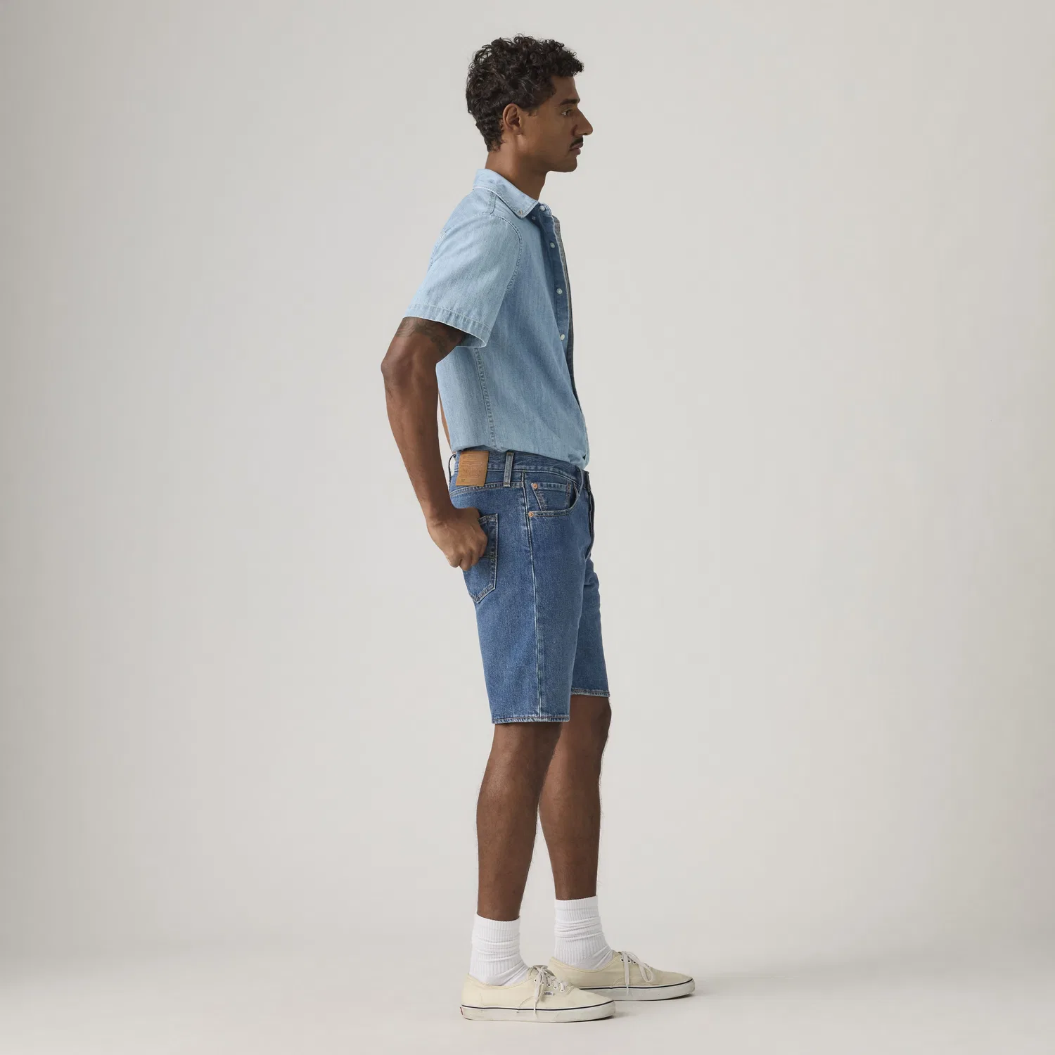 Мужские шорты 501 Original 9 дюймов Levi's, Dark Wash — фото 4