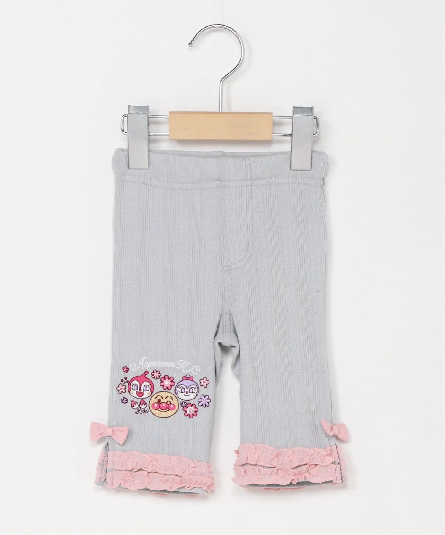 Детская коллекция ANPANMAN / (K) Леггинсы из шифона с оборками, длина 3/4 Anpanman Kids Collection, gray