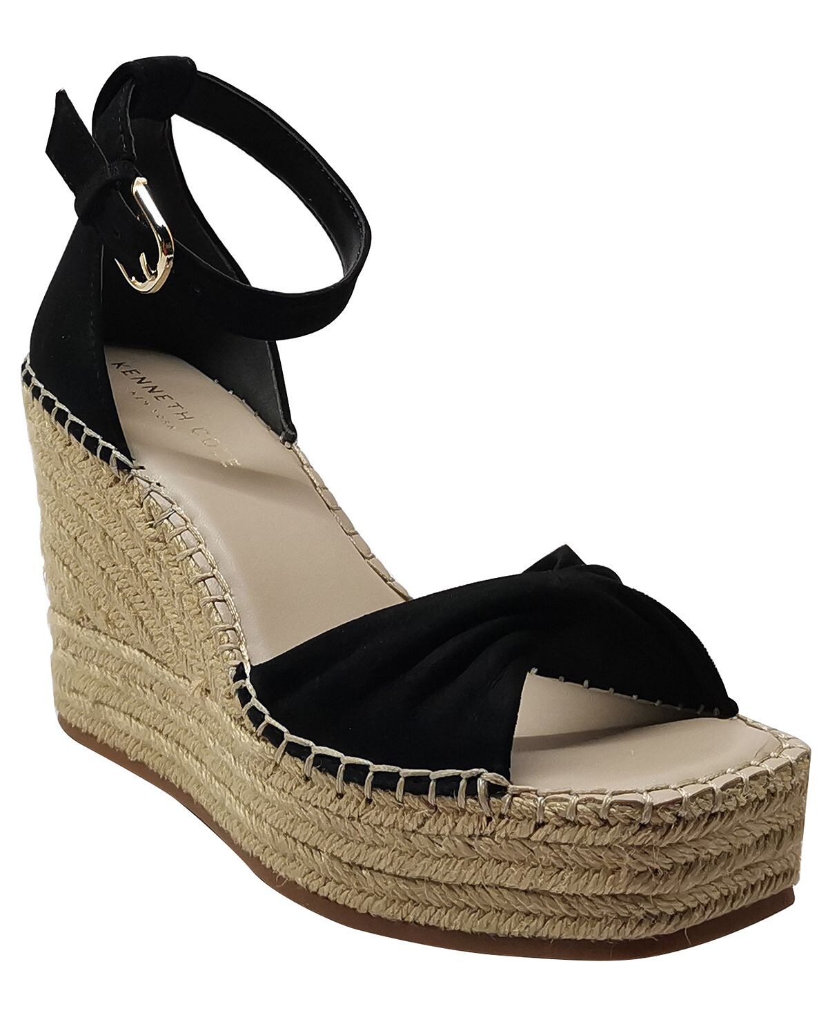 Женские босоножки Sol Espadrille на танкетке Kenneth Cole New York, черный