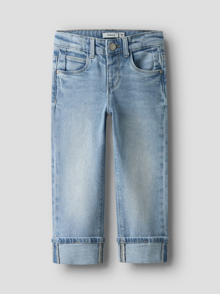 Name it Джинсы NMFROSE STRAIGHT FOLD JEANS 4224-AZ, светло-голубой деним — фото 3