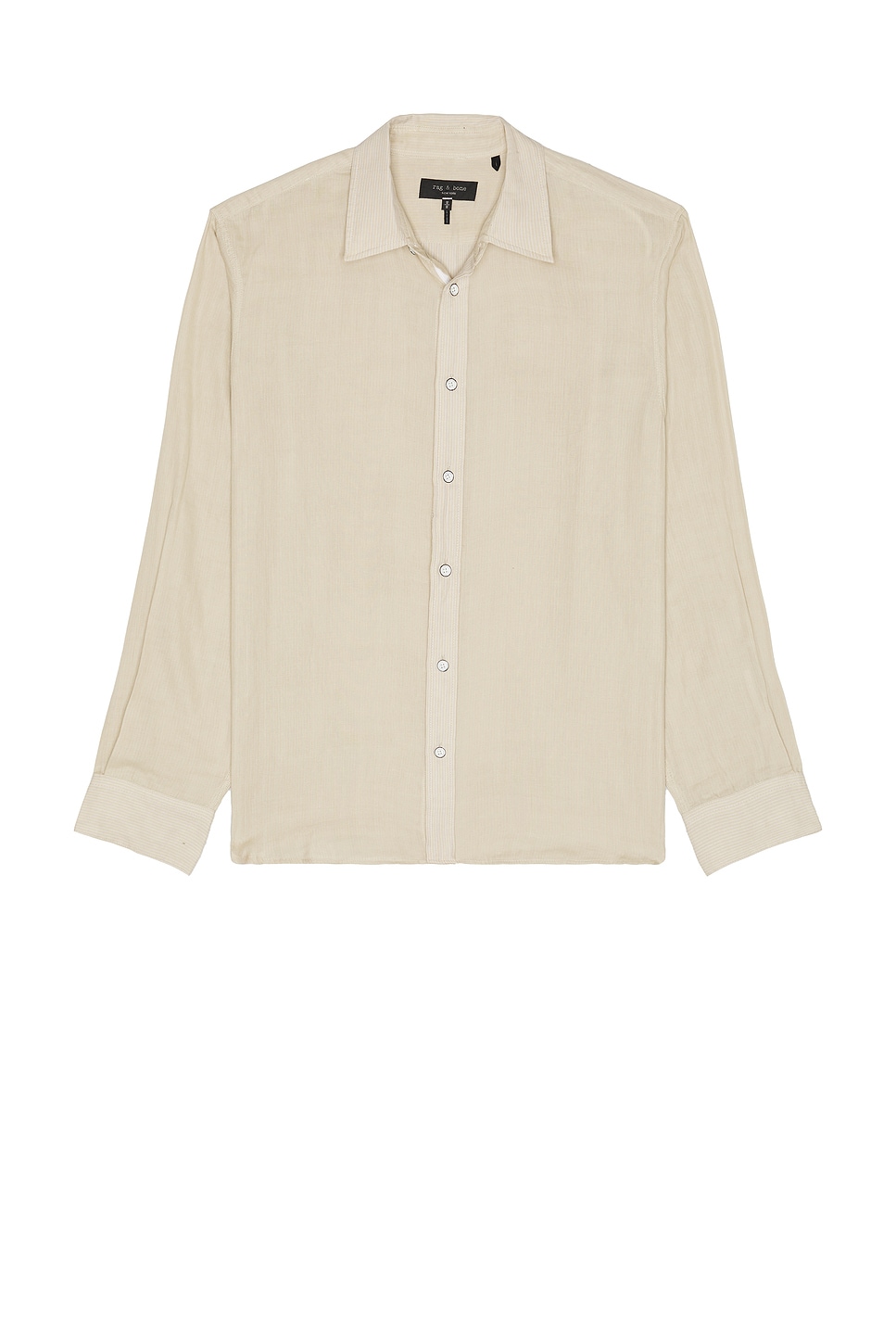 

Рубашка в полоску из марлевой ткани Finch Rag & Bone, silver
