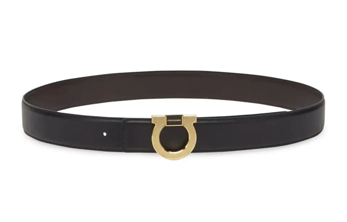 

Ferragamo Кожаный ремень Gancini, Black