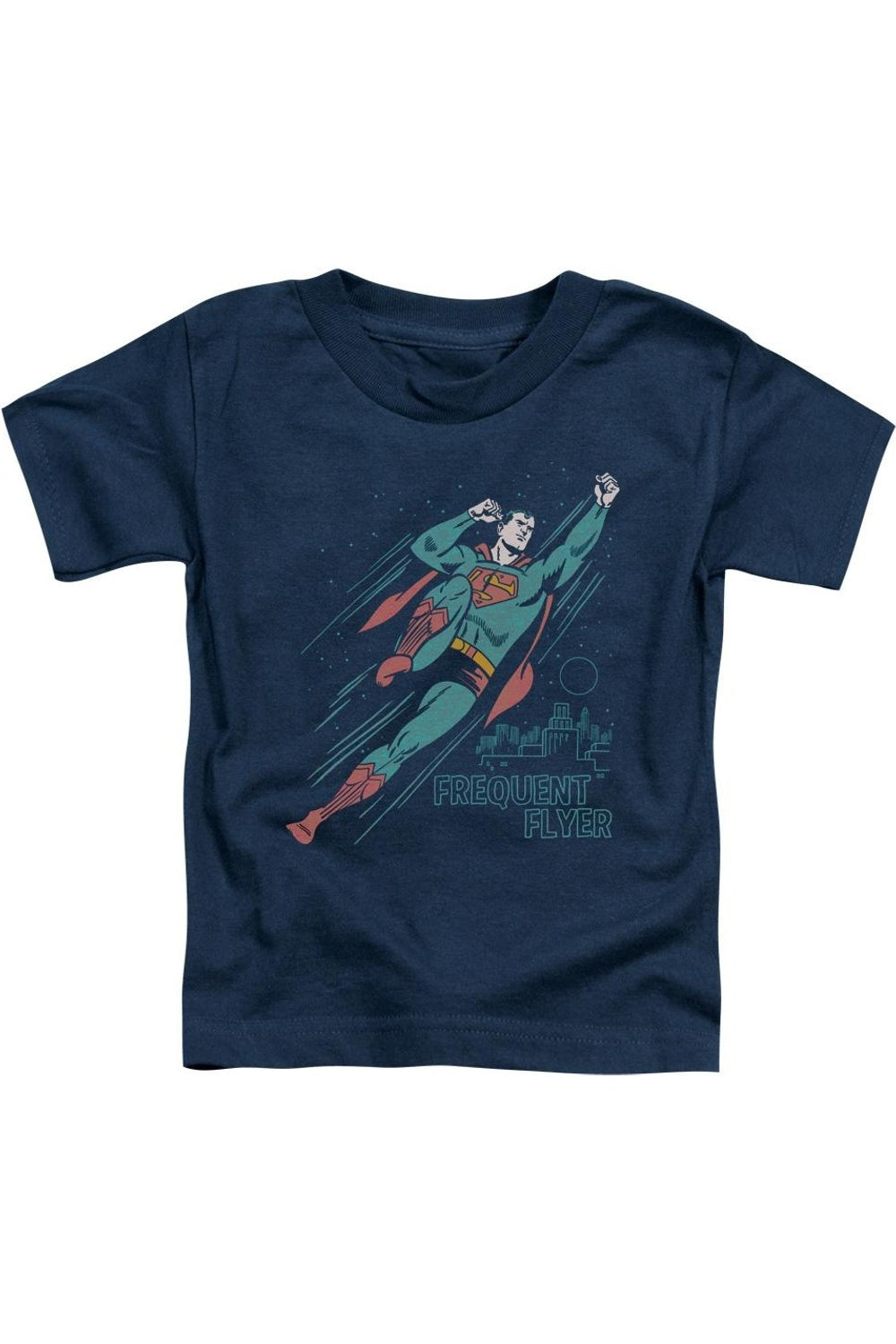 

Футболка с коротким рукавом для малышей "Superman Frequent Flyer" Gildan, темно-синий