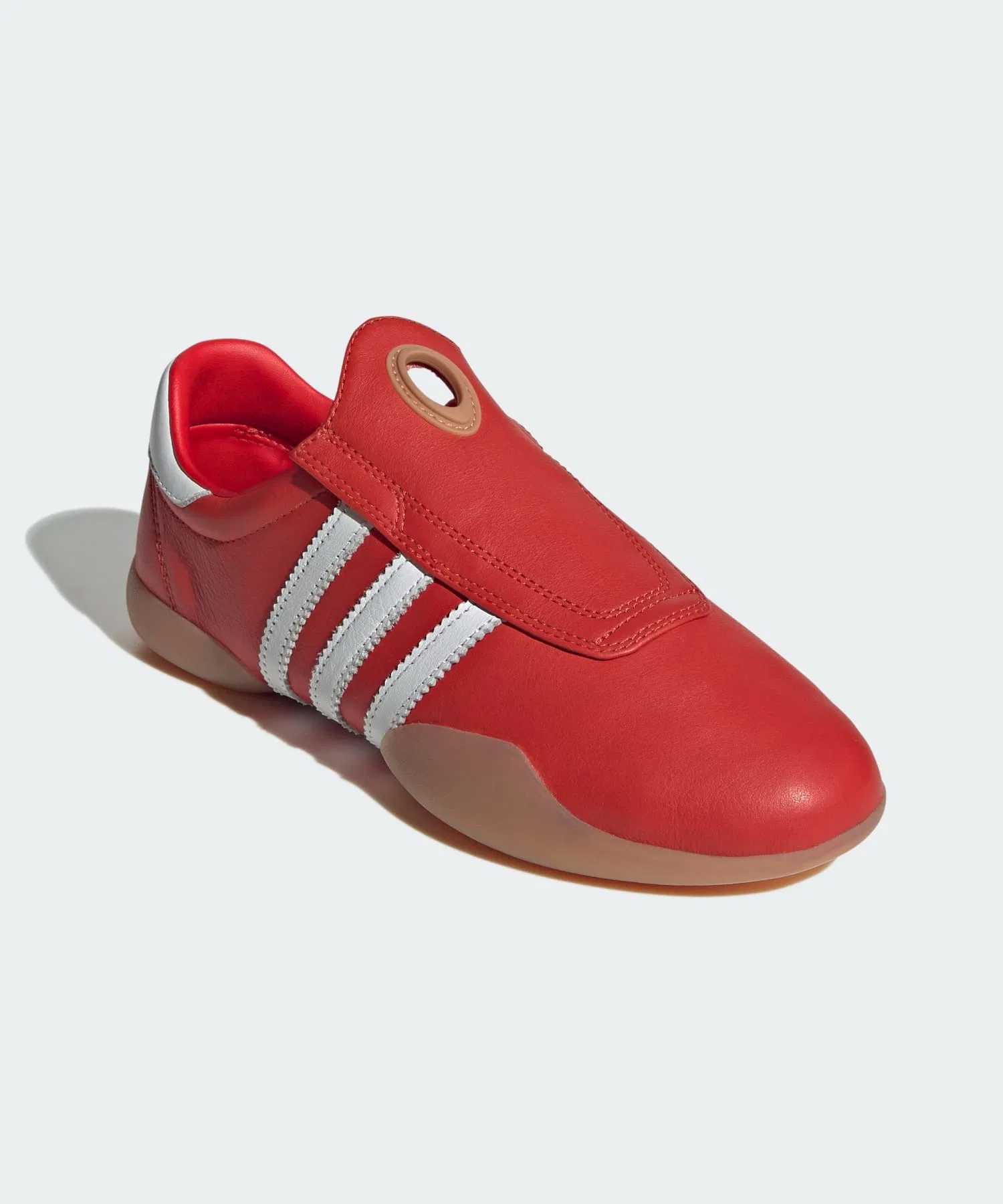 Унисекс слипоны из натуральной кожи adidas Taekwondo Mei красные — фото 4