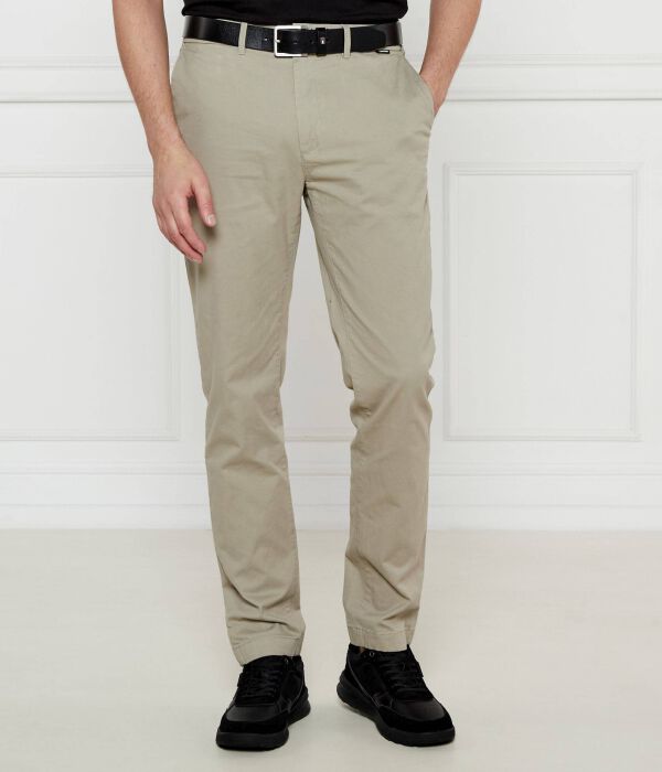 Брюки-чинос Calvin Klein Modern Slim Fit, бежевый — фото 3