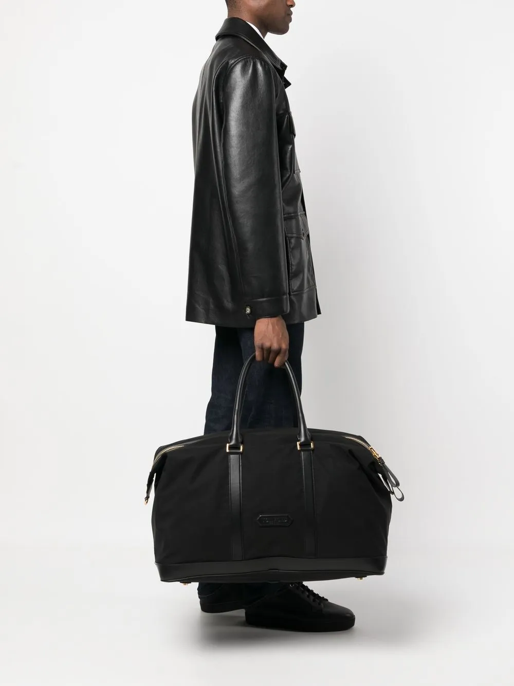 Дорожная сумка с нашивкой-логотипом TOM FORD, черный — фото 2